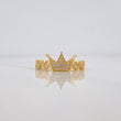 Anillo Corona Corazones 2.8g / T8 Oro Amarillo 18K