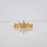 Anillo Corona Corazones 2.55 g / T7 Oro Amarillo 18K