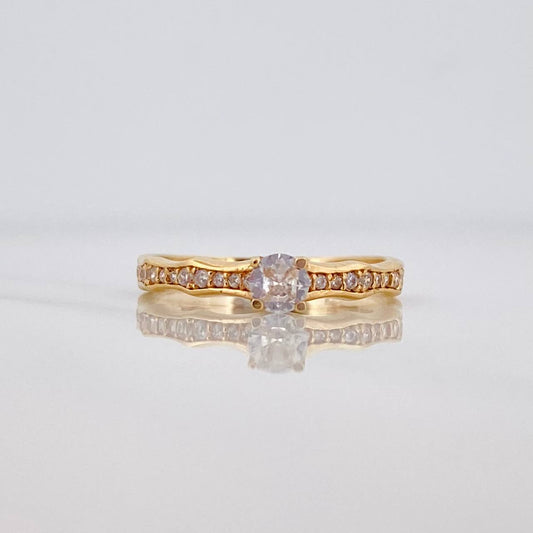 Anillo Solitario 2.1 g / T6 3/4 Oro Amarillo 18K