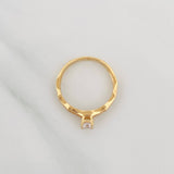 Anillo Solitario 2.1 g / T6 3/4 Oro Amarillo 18K