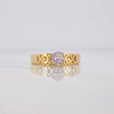 Anillo Banda Corazones 1.95 g / T6 Oro Amarillo 18K