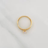 Anillo Banda Corazones 1.8g / T6 1/4 Dos Oros Amarillo Blanco 18K