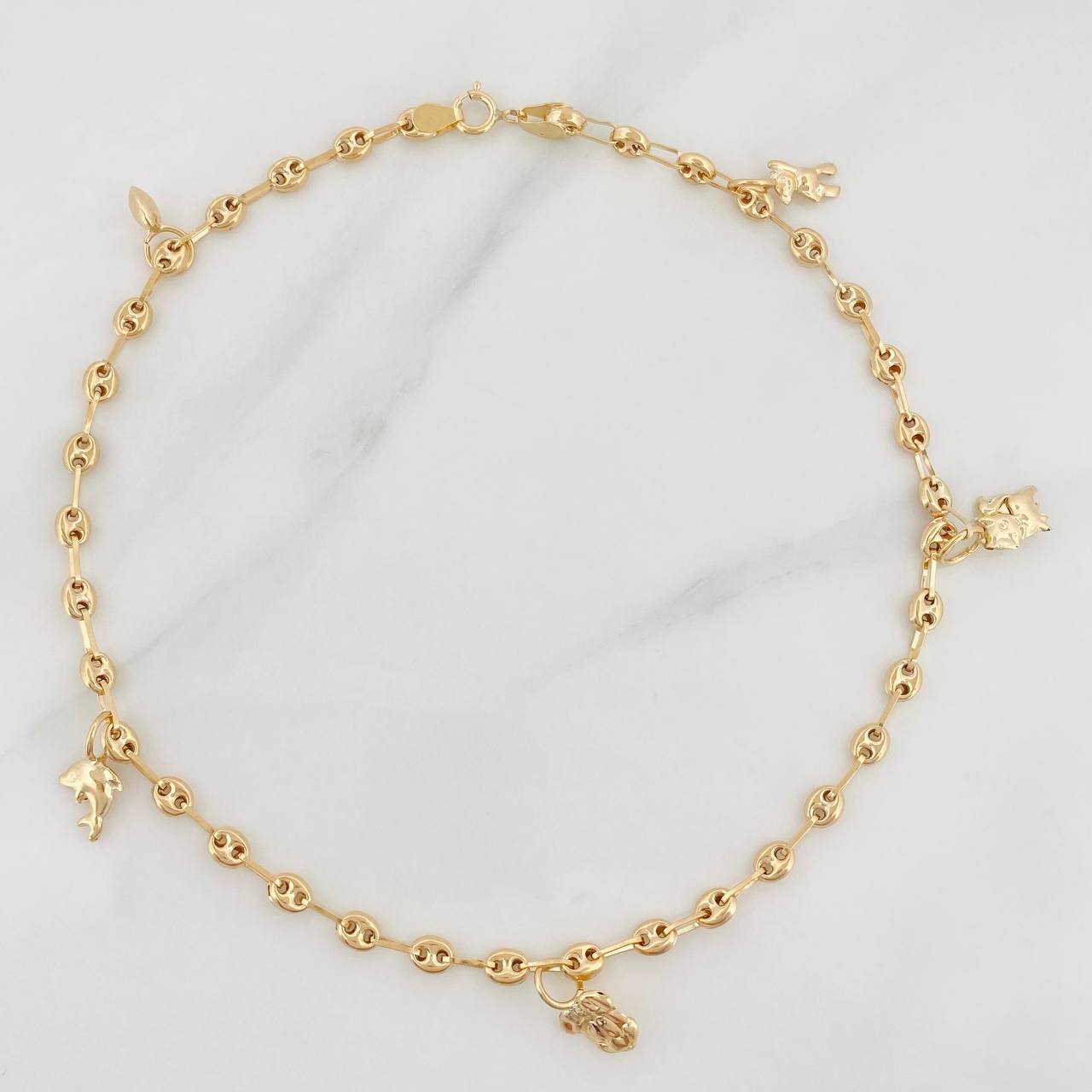 Tobillera GC 4.05g / 26.05cm / 3.31mm Oro Amarillo 18K