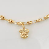 Tobillera GC 4.5g / 26.05cm / 3.35mm Oro Amarillo 18K
