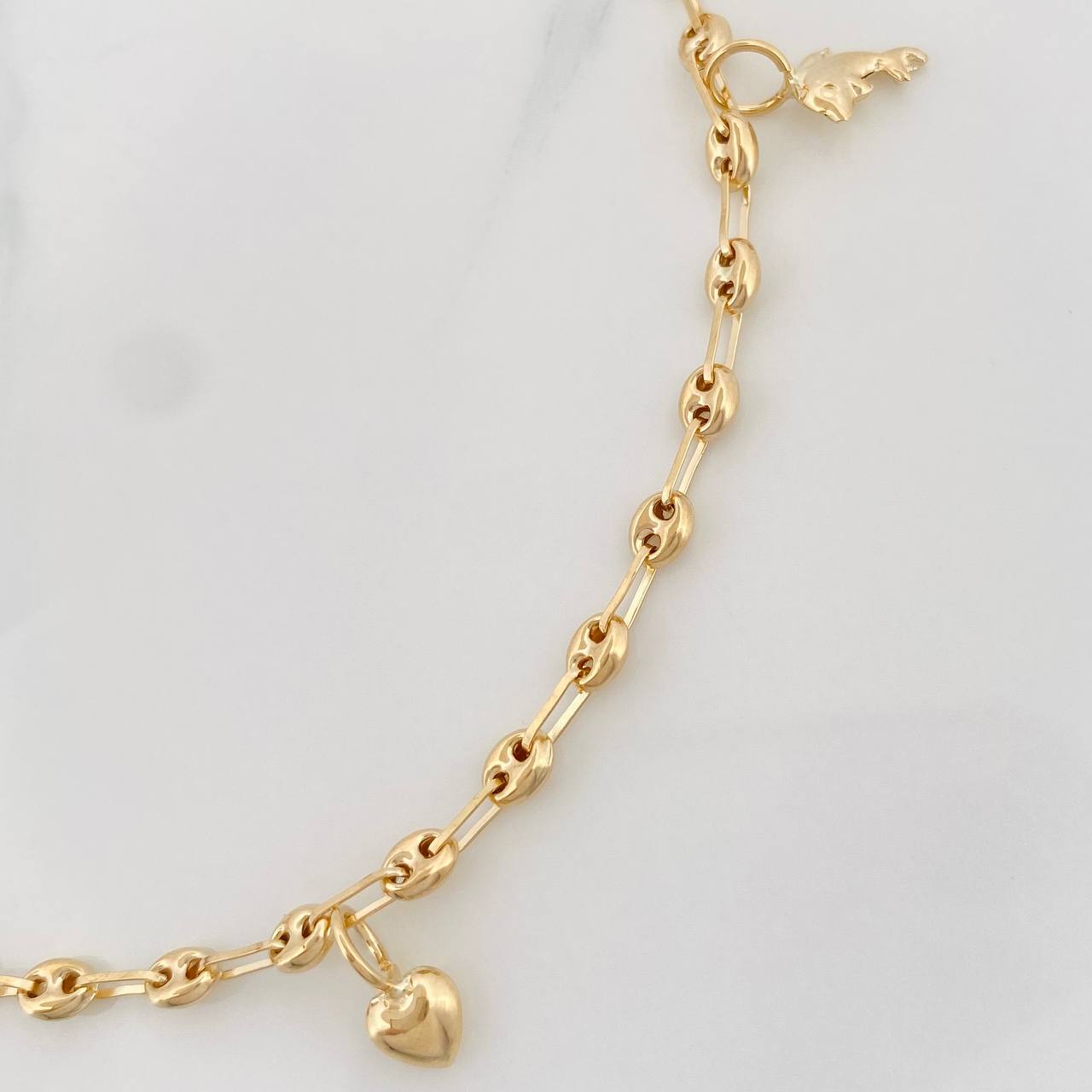 Tobillera GC 4.5g / 26.05cm / 3.35mm Oro Amarillo 18K