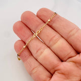 Tobillera Aro Seguido Infinito 1.95g / 25.05cm / 1.43mm Tres Oros 18K