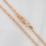 Tobillera Militar Diamantado 3.35g / 25.05cm / 1.81mm Oro Rosa 18K