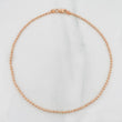 Tobillera Militar Diamantado 3.35g / 25.05cm / 1.81mm Oro Rosa 18K