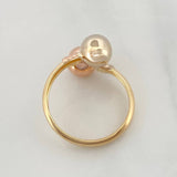 Anillo Tu y Yo 1.6g / T6 Tres Oros 18K