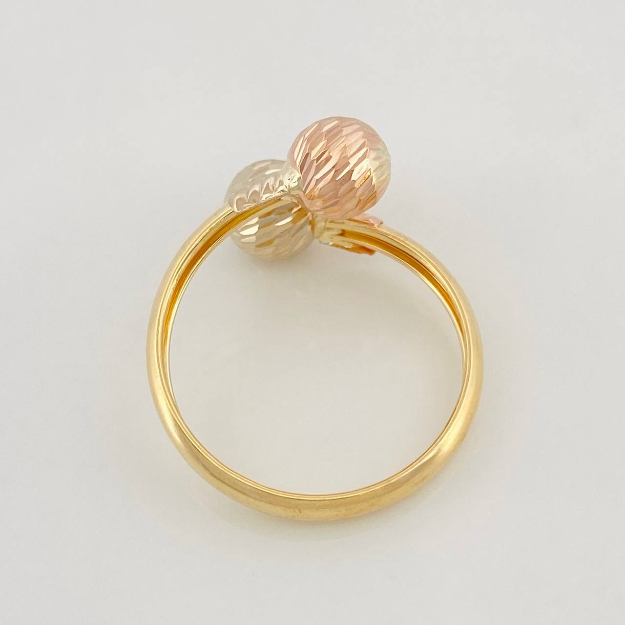Anillo Tu y Yo 1.9g / T8 Tres Oros 18K