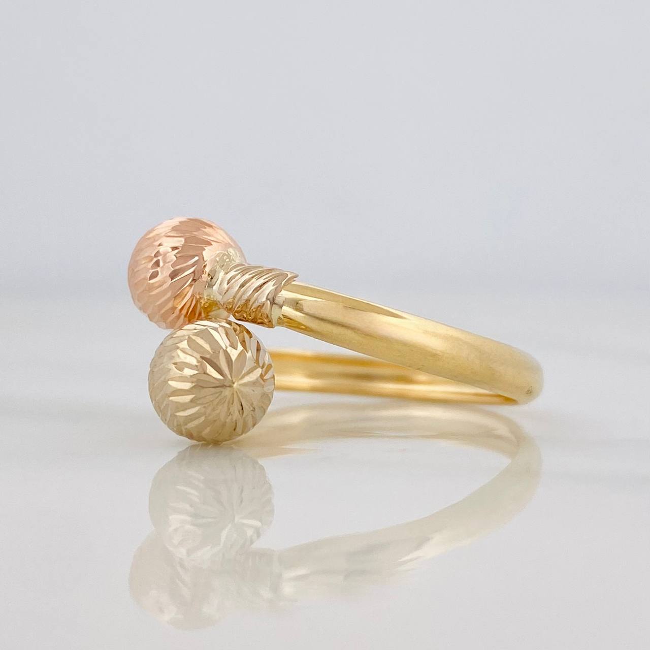 Anillo Tu y Yo 1.9g / T8 Tres Oros 18K