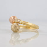 Anillo Tu y Yo 1.65g / T8 1/2 Tres Oros 18K