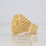 Anillo Virgen del Carmen 3.5g / T9 Oro Amarillo 18K