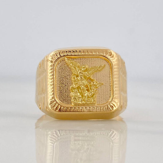 Anillo San Miguel Arcangel 3.4g / T9 1/2 Oro Amarillo 18K