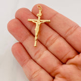 Dije Cruz Cristo 1.4g / 4cm Oro Amarillo 18K
