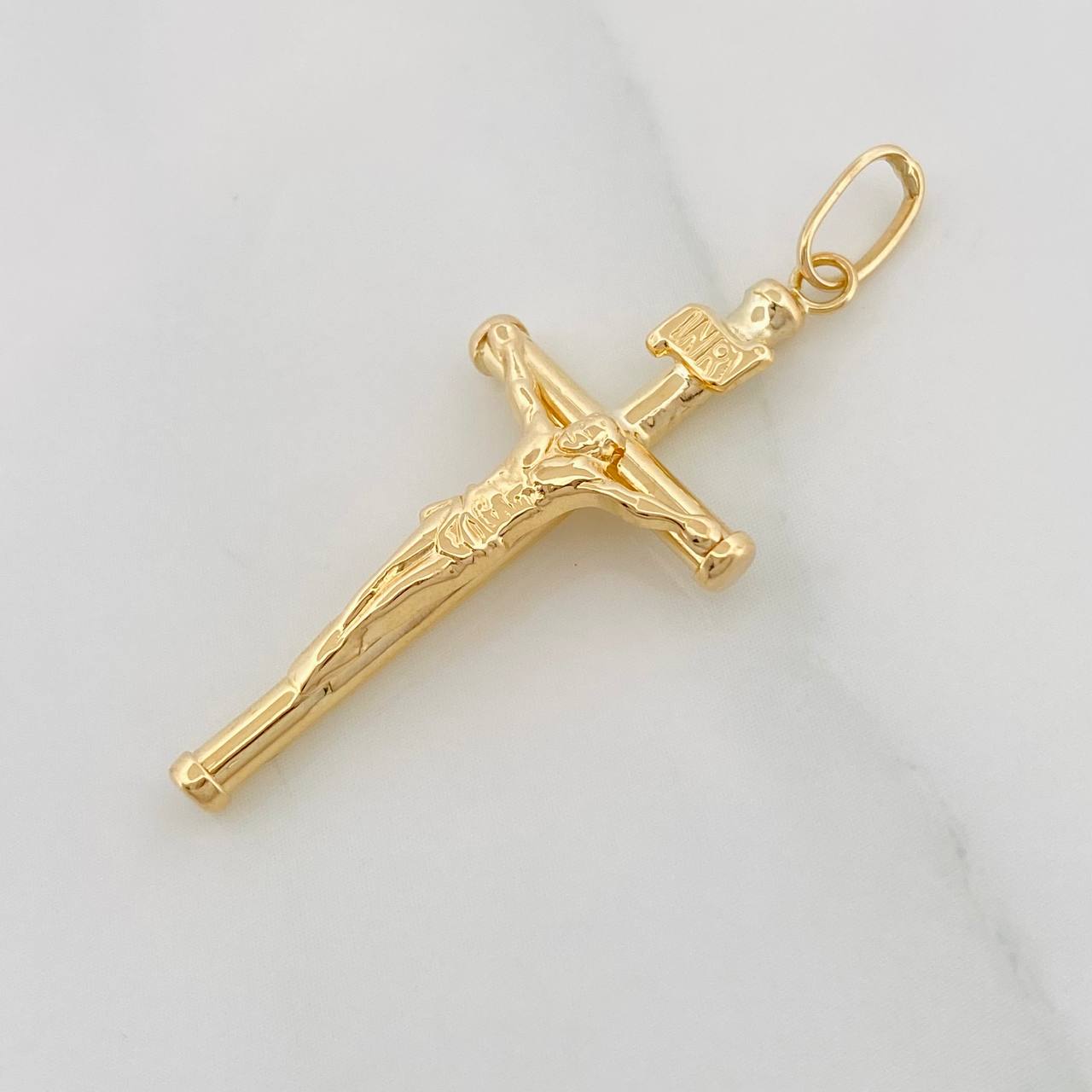 Dije Cruz Cristo 1.35g / 4cm Oro Amarillo 18K