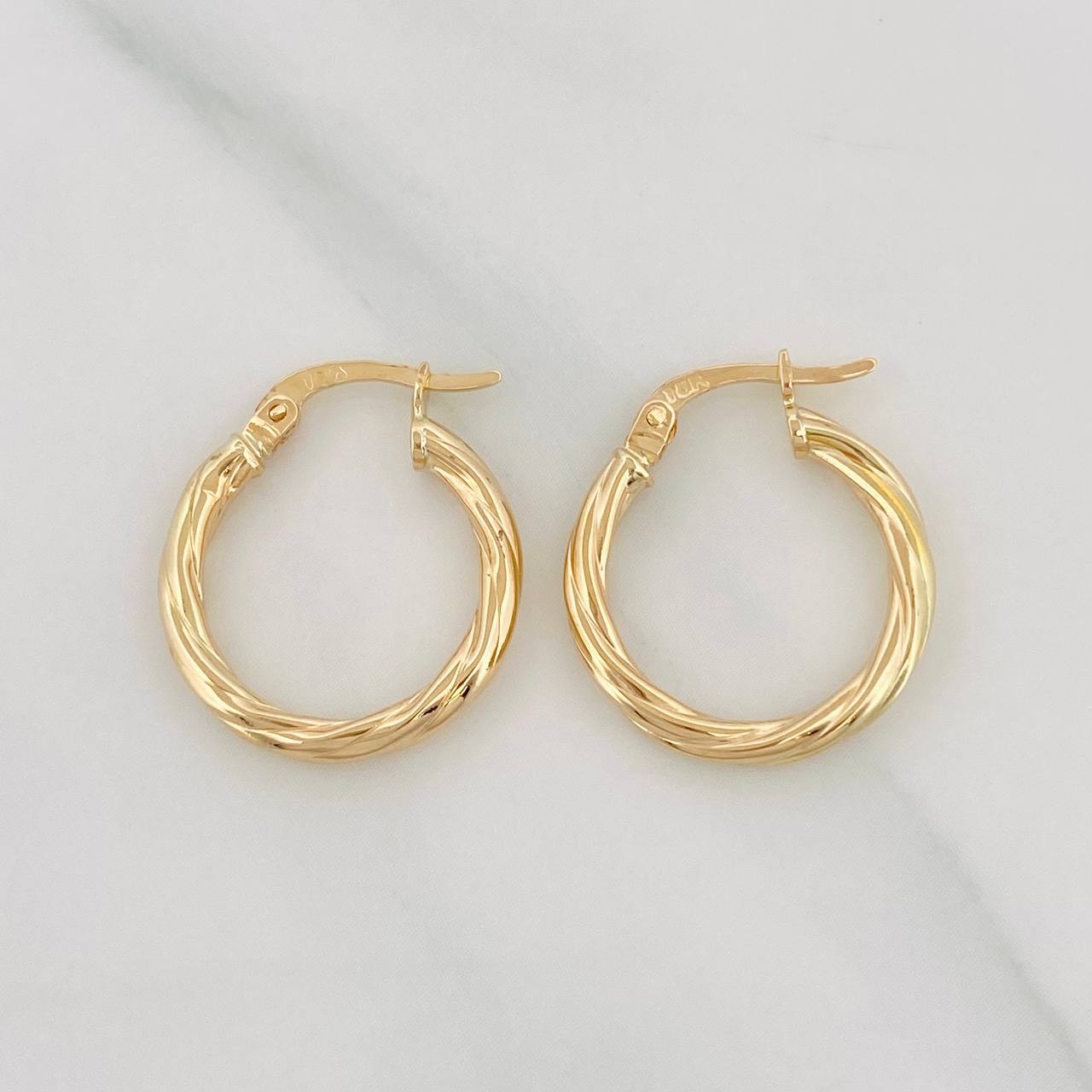 Candongas Ivy 1.5g / 2cm Oro Amarillo 18K