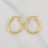 Candongas Ivy 1.5g / 2cm Oro Amarillo 18K