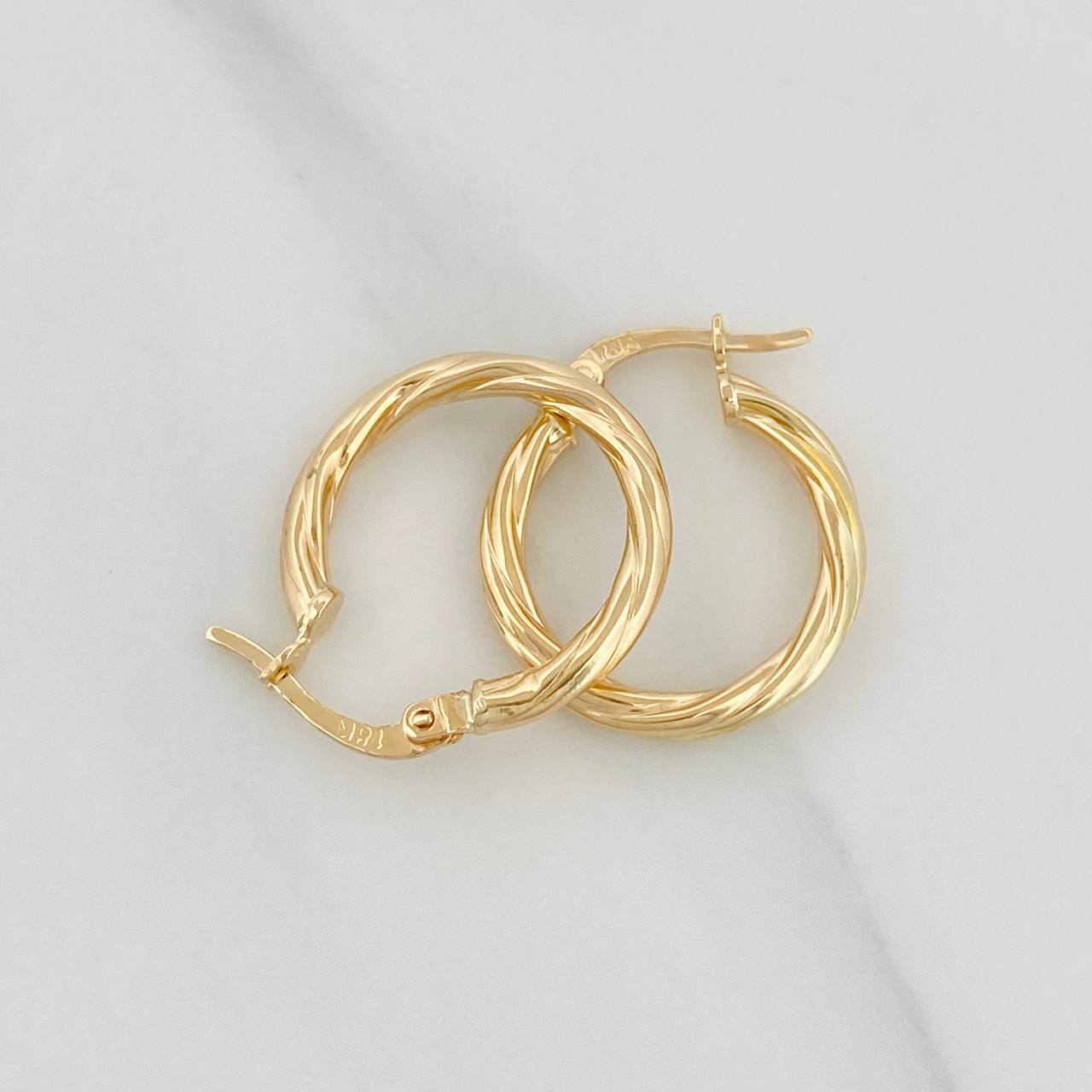 Candongas Ivy 1.5g / 2cm Oro Amarillo 18K