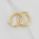 Candongas Ivy 1.5g / 2cm Oro Amarillo 18K