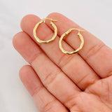 Candongas Ivy 1.5g / 2cm Oro Amarillo 18K
