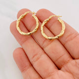 Candongas Rox 2.15g / 2.5cm Oro Amarillo 18K