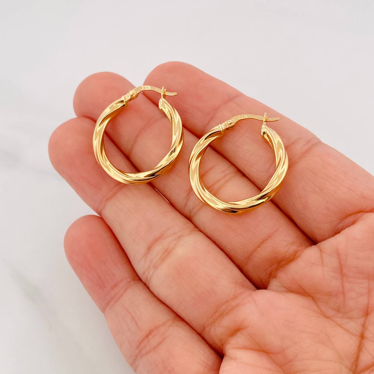 Candongas Emmi 2.15g / 2.5cm Oro Amarillo 18K