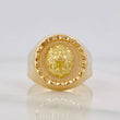 Anillo Leon 3.95g / T10 Oro Amarillo 18K