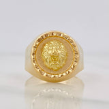 Anillo Leon 3.85g / T9 1/2 Oro Amarillo 18K