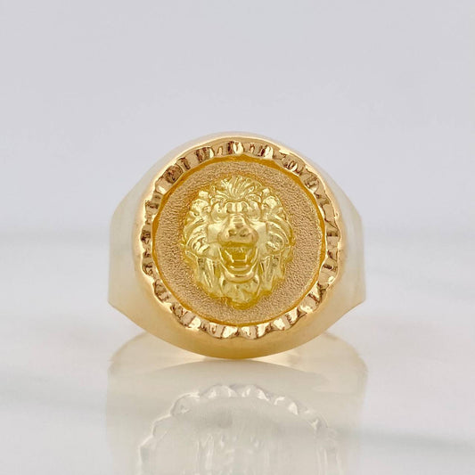 Anillo Leon 4g / T11 1/2 Oro Amarillo 18K