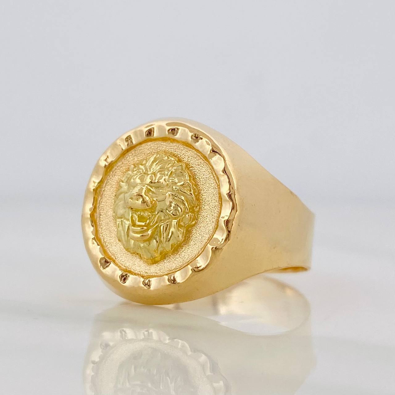Anillo Leon 4g / T11 1/2 Oro Amarillo 18K