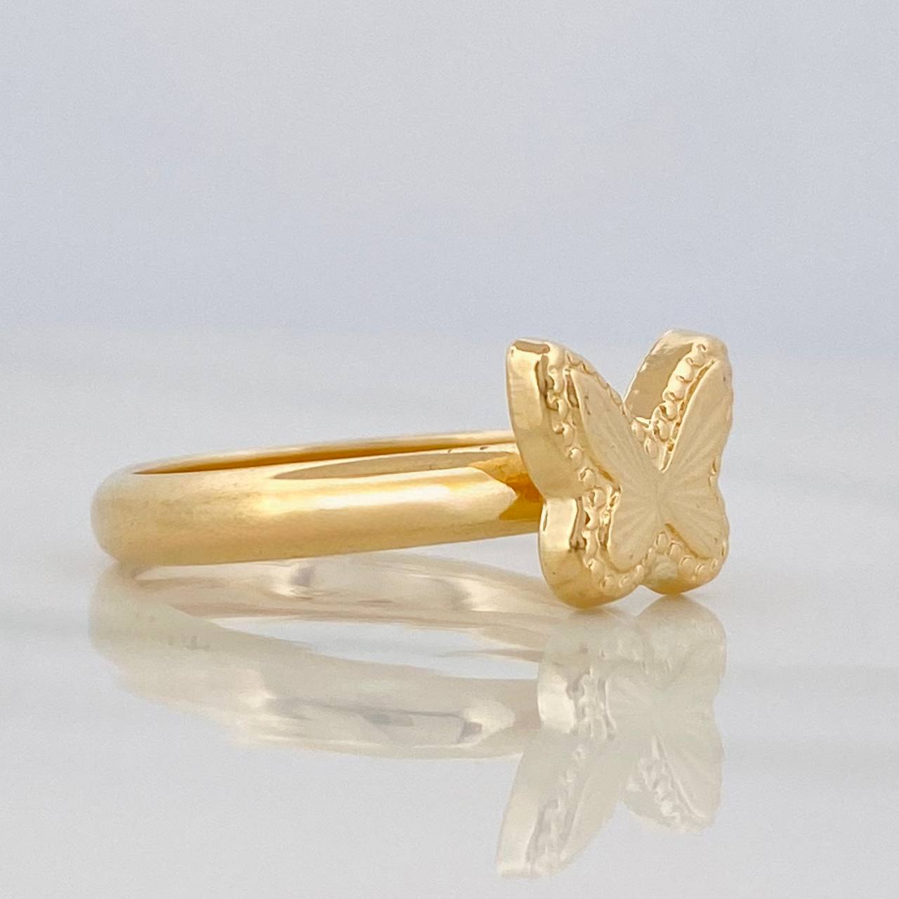 Anillo Mariposa 1.1g / T5 1/4 Oro Amarillo 18K