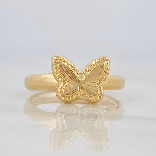 Anillo Mariposa 1.1g / T9 1/2 Oro Amarillo 18K