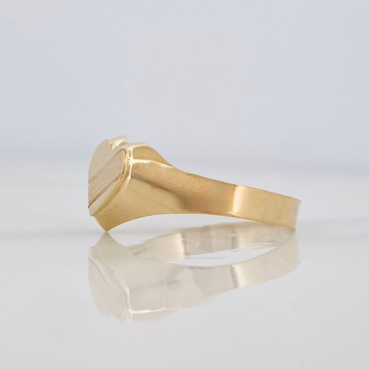 Anillo Corazon 1.5g / T8 Oro Amarillo 18K