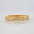 Anillo Churumbela Corazones 1.35g / T5 3/4 Oro Amarillo 18K