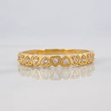 Anillo Churumbela Corazones 1.35g / T5 3/4 Oro Amarillo 18K