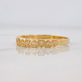 Anillo Churumbela Corazones 1.35g / T5 3/4 Oro Amarillo 18K