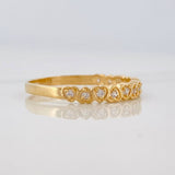 Anillo Churumbela Corazones 1.35g / T5 3/4 Oro Amarillo 18K