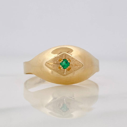 Anillo Ojo Imperial 1.25g / T6 3/4 Oro Amarillo 18K