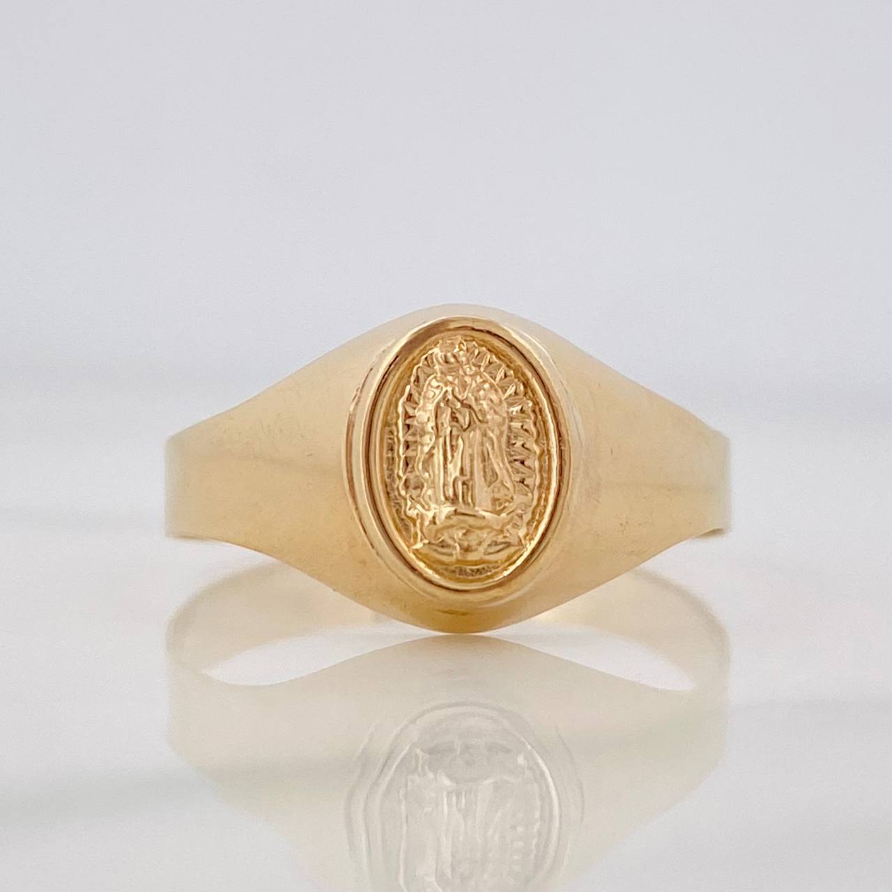 Anillo Virgen de Guadalupe 1.55g / T7 3/4 Oro Amarillo 18K