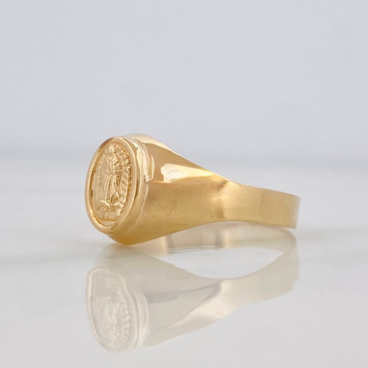 Anillo Virgen de Guadalupe 1.5g / T6 1/4 Oro Amarillo 18K
