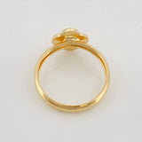 Anillo Trebol 1.05g / T7 1/4 Oro Amarillo 18K