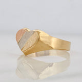 Anillo Corazon 1.6g / T8 1/2 Tres Oros 18K