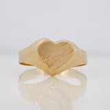 Anillo Corazon 1.5g / T7 1/2 Oro Amarillo 18K