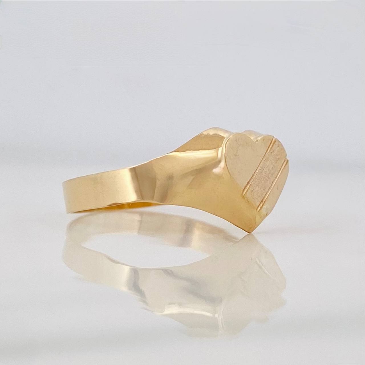 Anillo Corazon 1.5g / T7 1/2 Oro Amarillo 18K