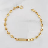 Pulso Bebé GC Placa Rectangular 1.8g / 15cm / 3.45mm Oro Amarillo 18K