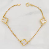 Pulso Rolo Trebol 4.2g / 18.05cm / 1.54mm Oro Amarillo 18K