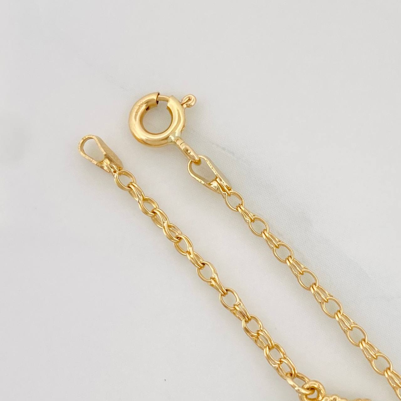 Pulso Rolo Trebol 2.8g / 17.05cm / 1.29mm Oro Amarillo 18K