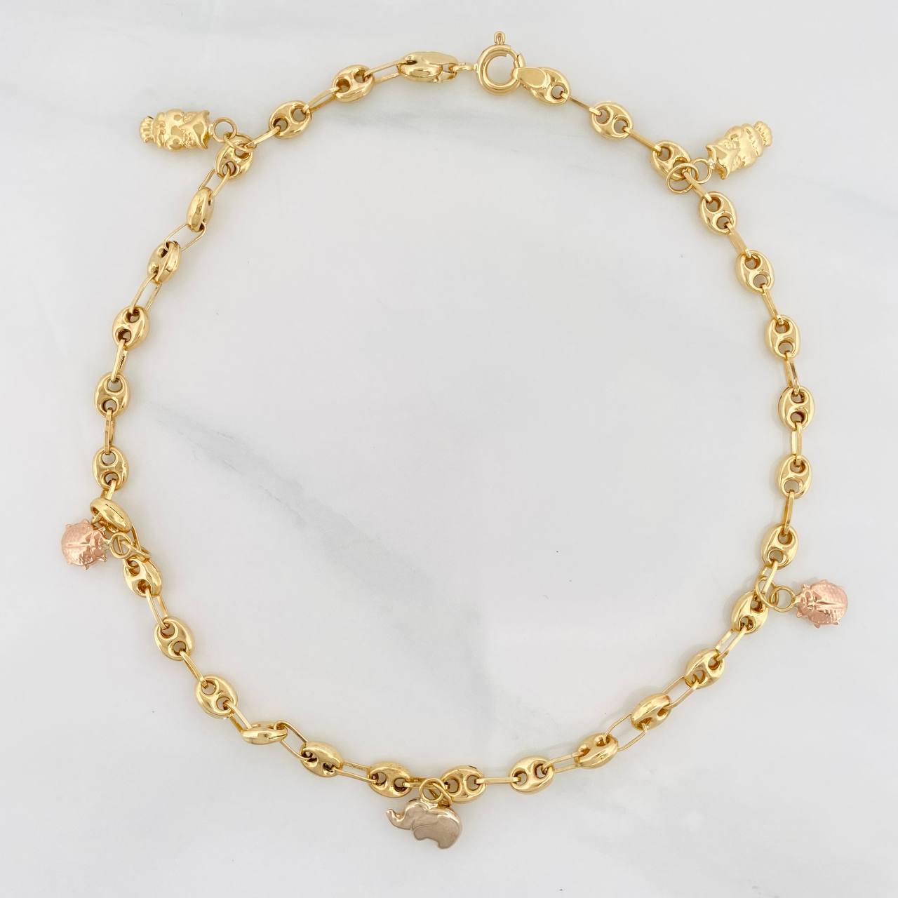 Tobillera GC 4.1g / 25cm / 3.8mm Tres Oros 18K