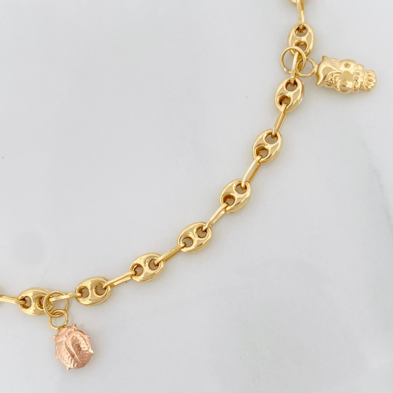 Tobillera GC 4.1g / 25cm / 3.8mm Tres Oros 18K